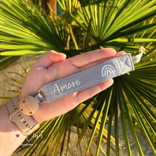 Attache-tétine personnalisée⎟Gaze de coton