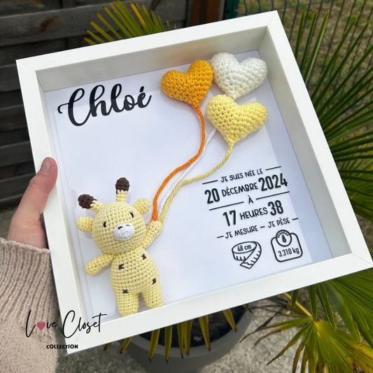 Cadre de naissance | Doudou crocheté